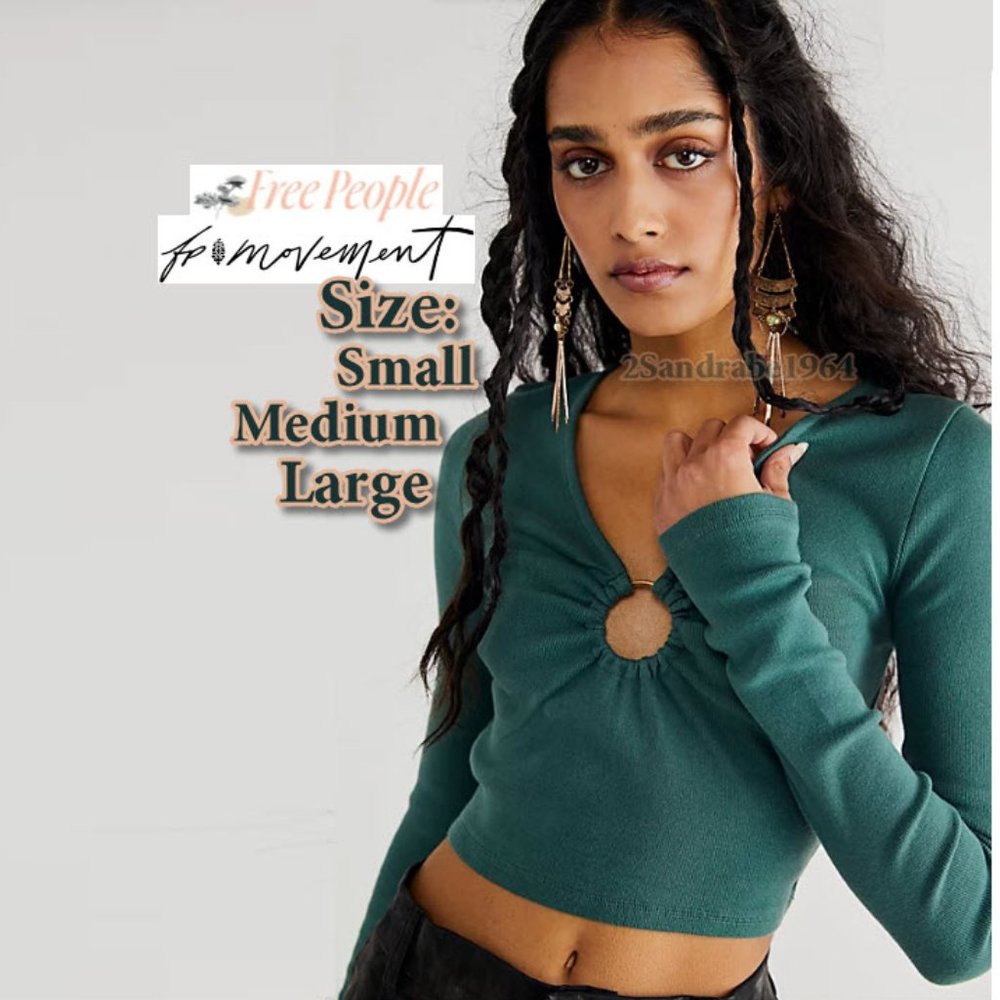 NWT - Free People Key To My Heart Crop Top - Color: Alpine Trail
